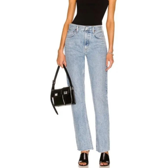 Agolde Cherie High Rise Straight Merit Wash 29 - Picture 2 of 15